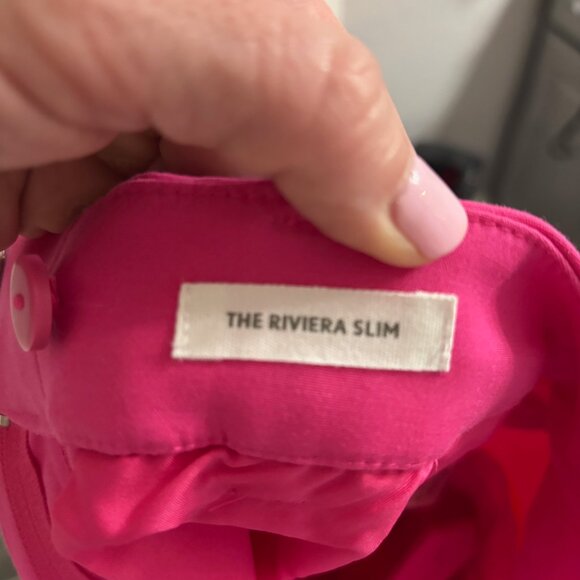 Ann Taylor Loft Hot Pink Riviera Slim Pants size 6 - Picture 3 of 4